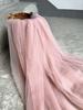 High-end nude pink anti-thread mesh fabric suitable for wedding dresses evening gowns and designer clothing fabrics