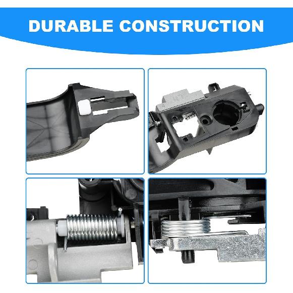 JDMON Front Driver Side Exterior Door Handle with Bracket Replacement for Ford Focus 2008 2009 2010 2011 Outside Outer Handle Replacement for