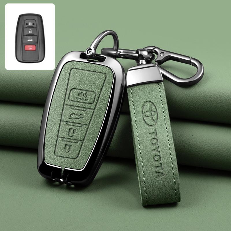 

For Toyota 2026 Hot Hub Caps Leather Car Smart Remote Key Case Cover Shell for Toyota Avalon Camry RAV4 Prius CHR C-HR Corolla L