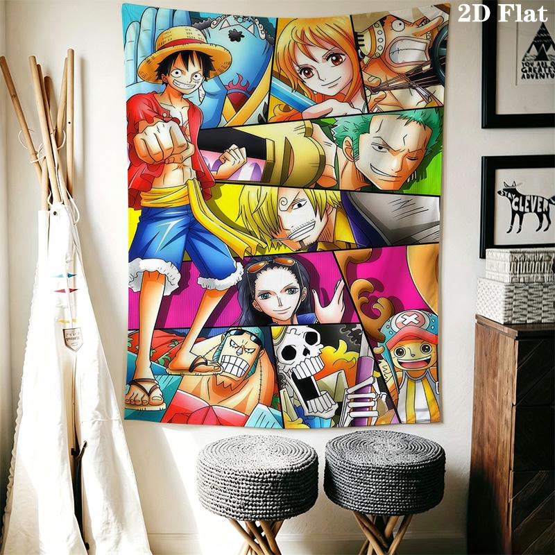 One Piece Adventure Begins Tapestry Background Cloth Wallmounted Background Wall Hanging Cloth Background Cloth Homestay Soft Decoration Tapestry