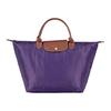 Snap Button Zipper Closure Nylon Tote Bag Women Tote Bags Purple 1623089958