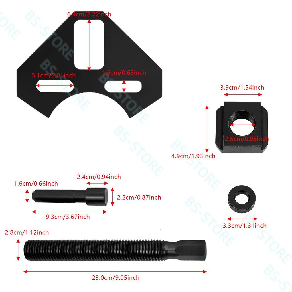 set Black 40100 Hub Remover Set, Wheel Bearing Hub Removal Tool Fit for Most 5 6 8 Lug Hub Assemblies on Cars or Trucks