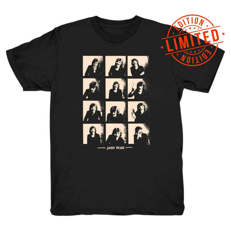 John Prine Shirt Cotton Funny Black Unisex S-5XL For Fans Unisex T-Shirt XL