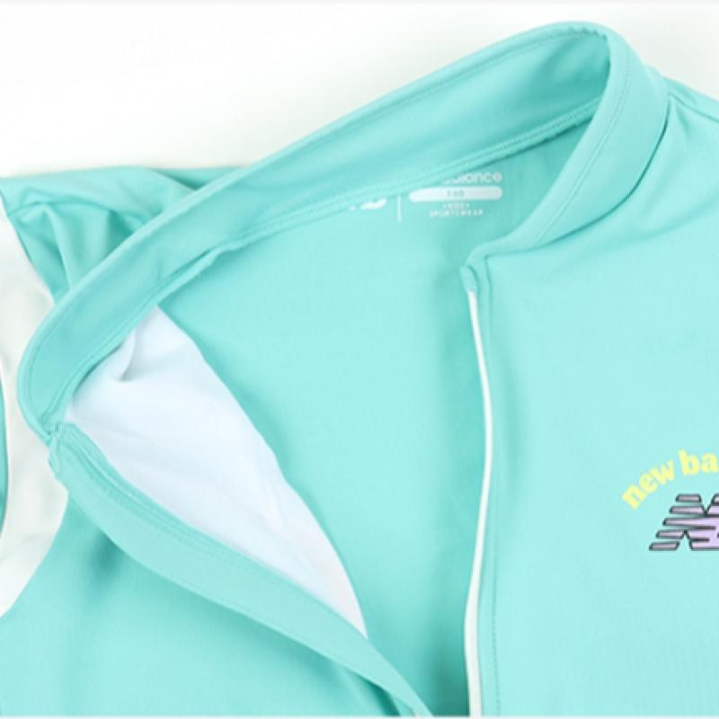 New Balance Kids Girls Rash Guard Setup Mint