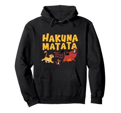 Disney Der König der Löwen Simba Timon Pumba Hakuna Matata Walk Hoodie