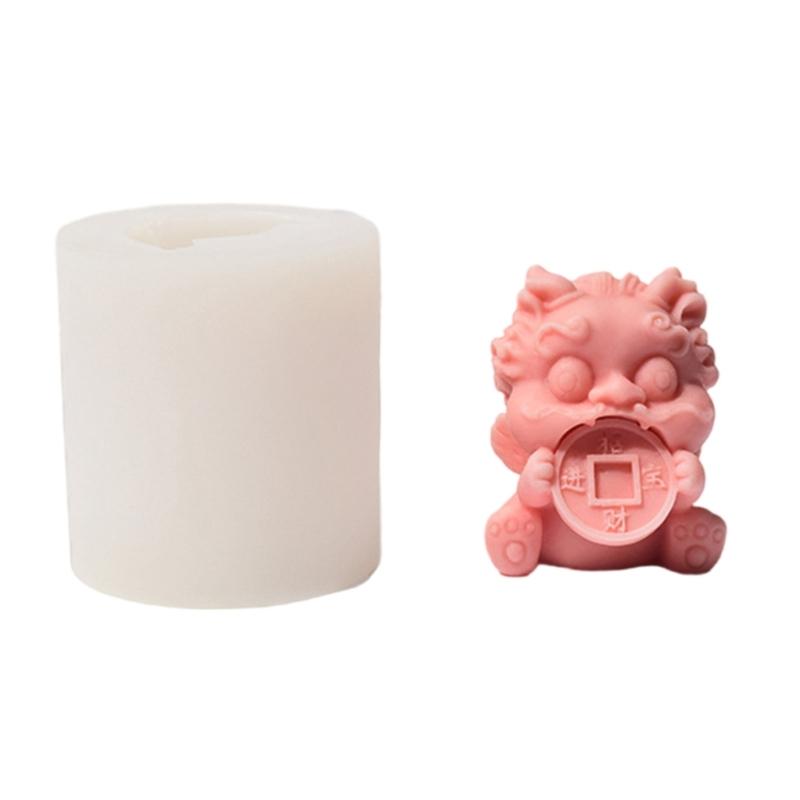 Lion Figurine Silicone Candle Molds for Epoxy Resin Handmade Candle Lion Shape Silicone Mold for Chocoalte Candy Baking
