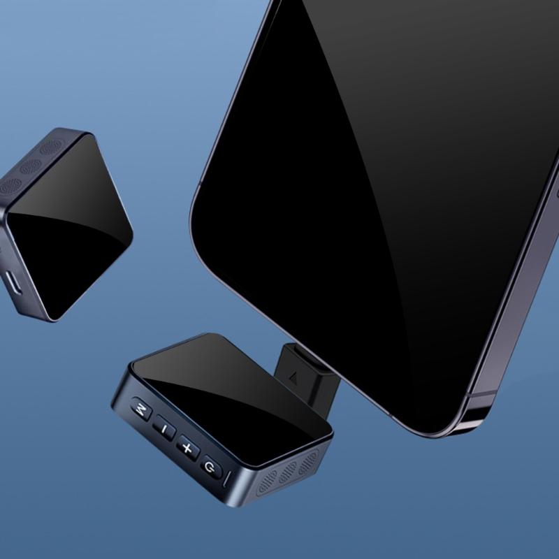 L-förmige Doppel-Typ-C-zu-Typ-C-Stecker mit OTG-Funktionalität Adapter für Lavaliermikrofone und Datenübertragung