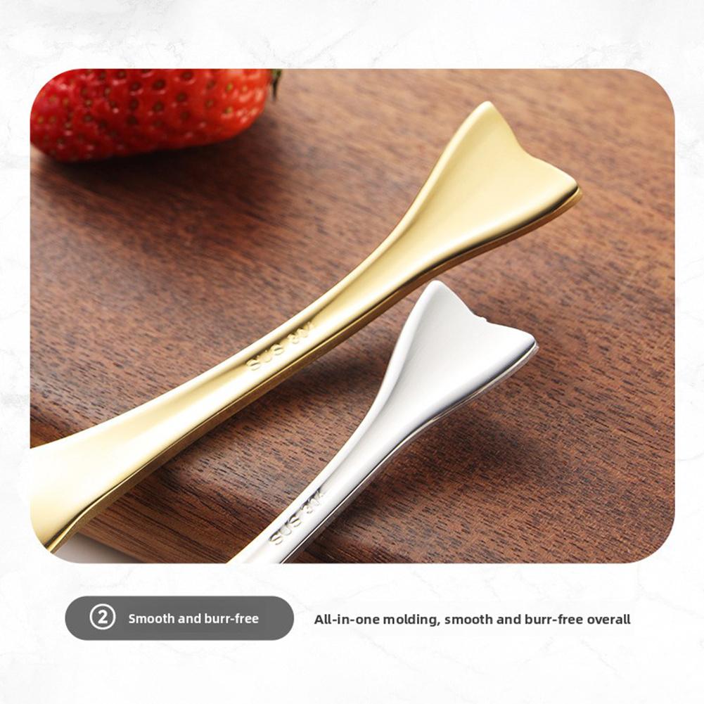 Food Grade Metal Dessert Spoon Unique Fish-Shaped Design Festive Holiday Buffets
