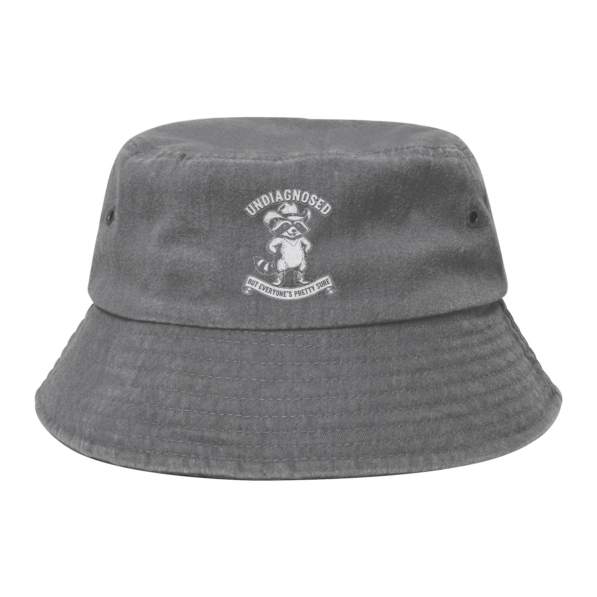 Street Undiagnosed But Something AinT Right Bucket Hat Unisex Women Lightweight Outdoor Fishing FisherUnisex Cap Bob Hat One Size