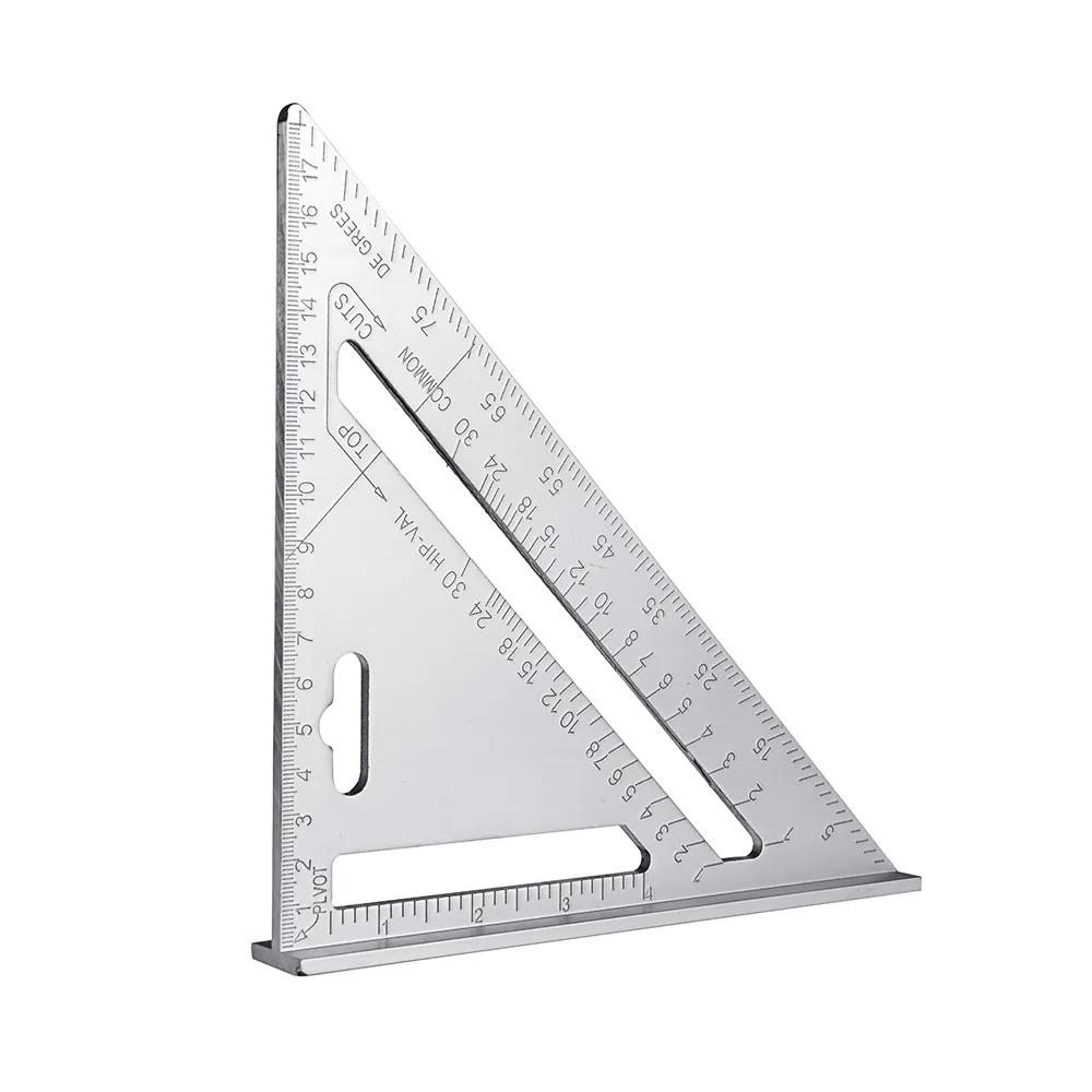 7inch Metric Triangle Ruler High Precision Aluminum Alloy Protractor Framing Layout Measuring Tool For Engineer Carpenter