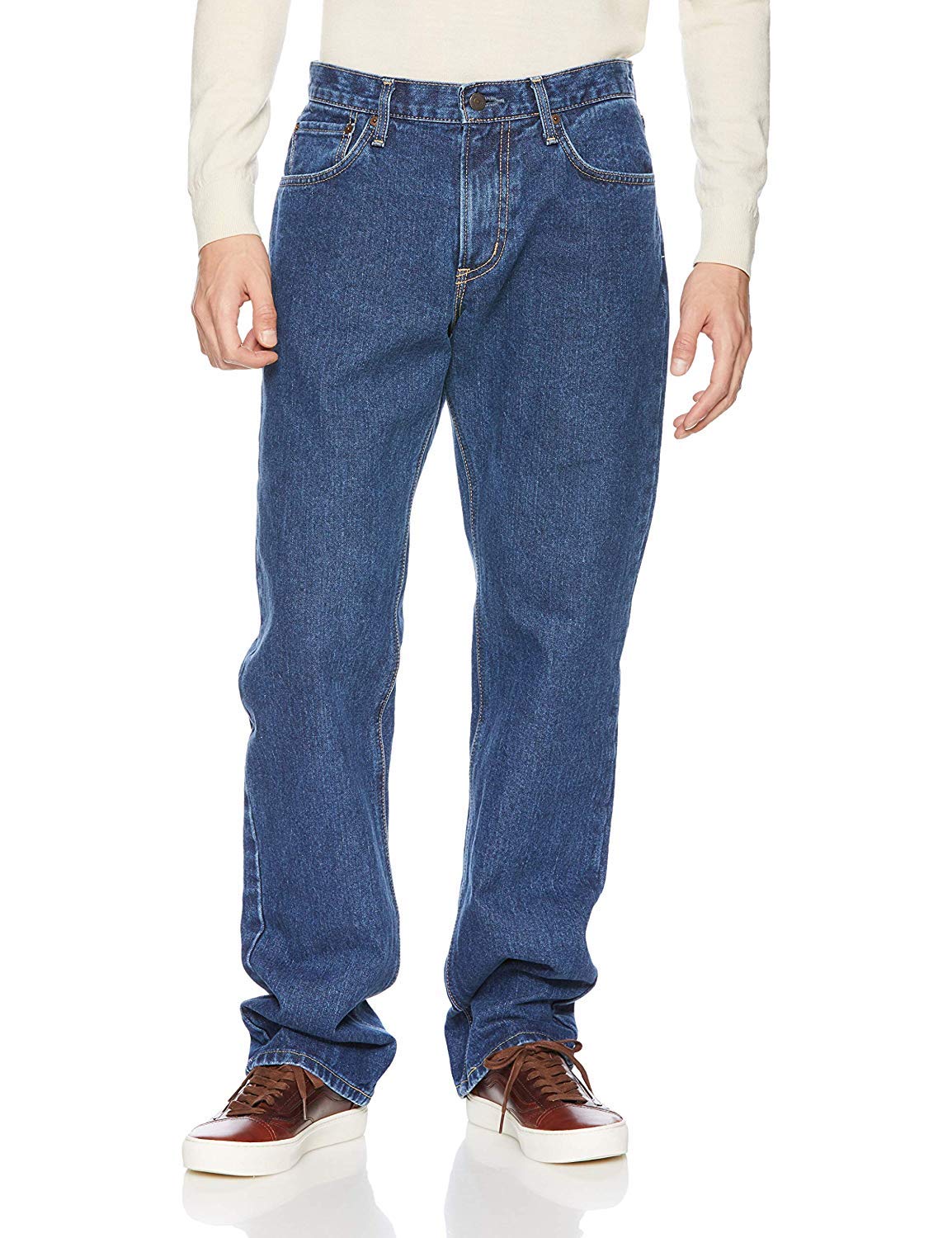 

Джинсы свободного прямого кроя из денима средней синевы 36 [EDWIN] E404, брюки, Япония, мужские, 2,