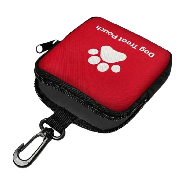 

Easy Attachment Dog Treats Bag Travel Pouch for Keep Snacks Freshed Dry Food Pocket for Outdoor Walking Hiking Training красный