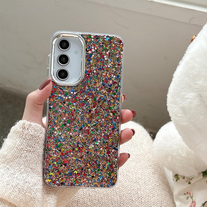 

Applicable To Samsung A14 Anti-Drop S25Ultra Creative S24 Women S A16 Sequined Glitter Creative Mobile Phone Case S23Fe samsung a16