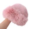 Thicken Faux Fur Bucket Hat Warm Winter Fluffy Hats Trendy Luxury Plush Hat  Girls
