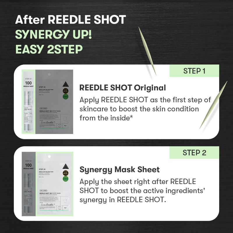 VT COSMETICS Reedle Shot 100 2-Step Mask (1ea)