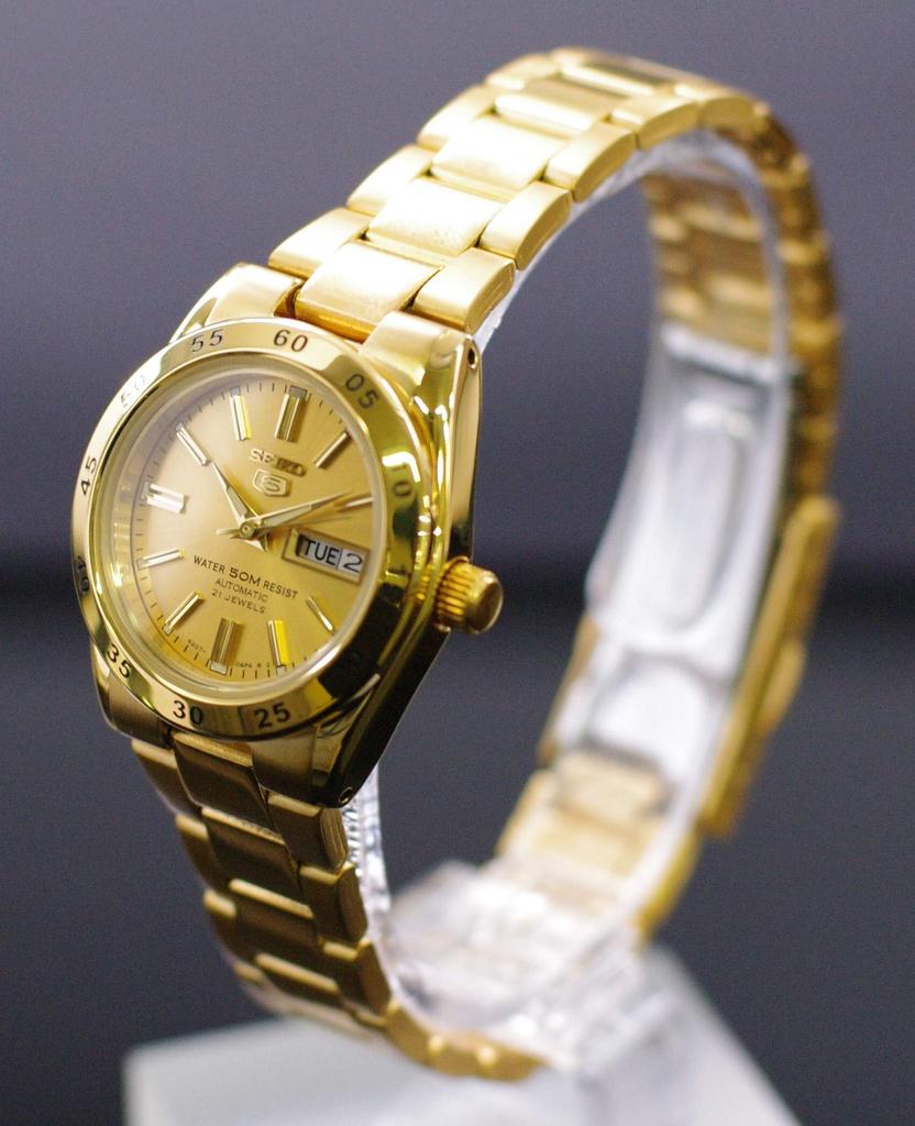 SEIKO5 Automatic Gold Dial Watch SYMG44K1 for Women [Seiko]