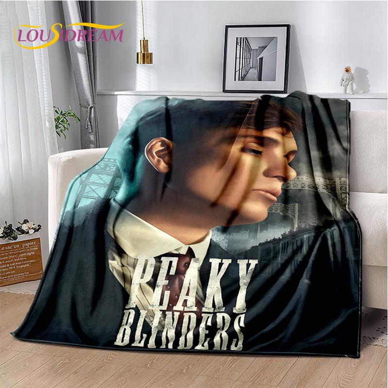 2025 New Tommy Shelby P-Peaky B-Blinders Soft Blanket,Soft Throw Blanket for Home Bedroom Bed Sofa Picnic Travel Cover Gift