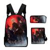 Classic Novelty Moriarty the Patriot 3D Print 3pcs/Set School Bags Laptop Daypack Backpack Inclined Shoulder Bag Pencil Case