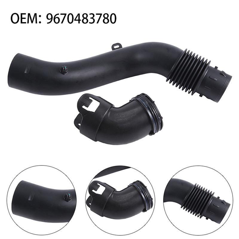 9670483780 Car Air Filter Connecting Air Intake Pipe Intet Hose For  308 3008 408 508 Citroen C3 C4 C5 Accessories
