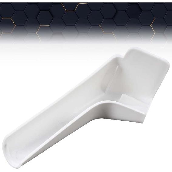 PIT66 RV Rain Gutter Spout Long Version Gutter Spout 3 1/2" Long 4pcs White