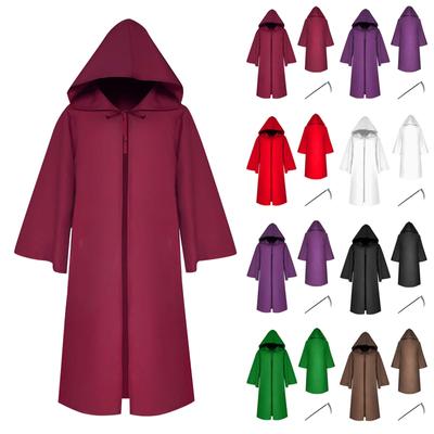 Men's And Women's Halloween Costumes Grim Cloak Hooded Cloak Jacket Coat