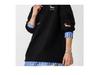 Felpa con cappuccio e polo da uomo alla moda in stile americano con ricamo di bassotto, Top autunnale da donna in due pezzi, Taglia piccola