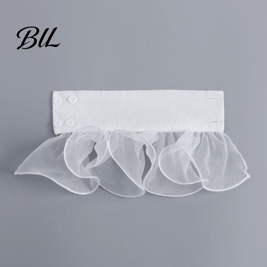 Sophisticated Outfit Enhancers Detachable Ruffled Cuffs for Women, Elastic Layered Tulle Fake Cuffs, Decorative Formal Dress Sleeve Trims Wrist