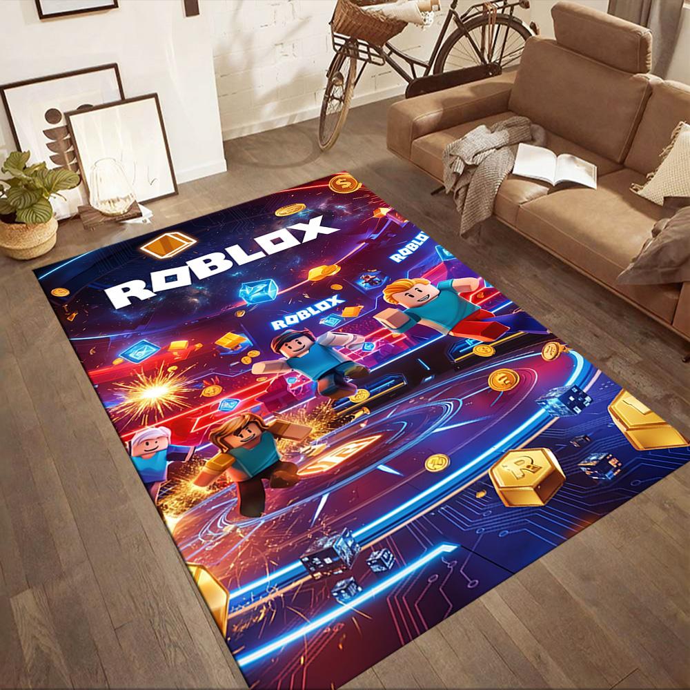 Roblox 185 Floor Rug Office Rug Suitable for Bedrooms Kitchen Dining Room Outdoor Antislip Carpet Office home decor