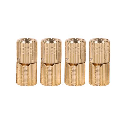 4pcs/pack Copper Cabinet Door Concealed Barrel Hinge for Worktops DIY Project 14mm