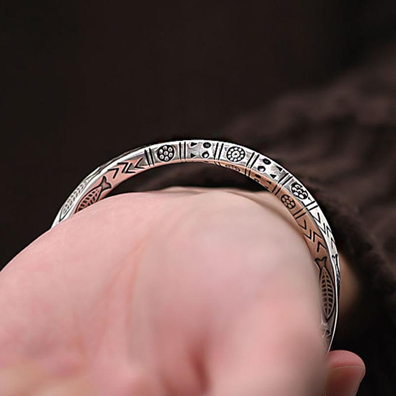 Retro Mobius Strip Totem Bracelet For Men Zinc Alloy Color Punk Gothic Rock Hiphop Adjustable Bracelet Biker Accessories Unisex Gift