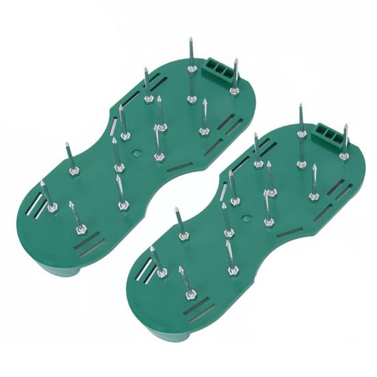 

1 Pair Lawn Aerator Shoes Grass Aerator Shoes with Stainless Steel Spikes Soil Aerator Tool for Yard Soil Loosening And Lawn Health (Assembly зелений
