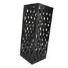 Entryway Umbrella Stand Fashionable Metal Storage Bucket Indoor Rain Umbrella Organizer for Home and Office Black