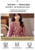 Children's Pure Cotton Double-Layer Gauze Jacquard Kimono Pajamas with Long Sleeves