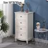 American Solid Wood Five-Drawer Chest - Living Room/Bedroom Storage Cabinet