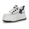 5603 Super Fire Year Spring New Thick-soled Cowhide Little White Shoes Classic Board Shoes Lace-up Height Increasing Casual Shoes Women