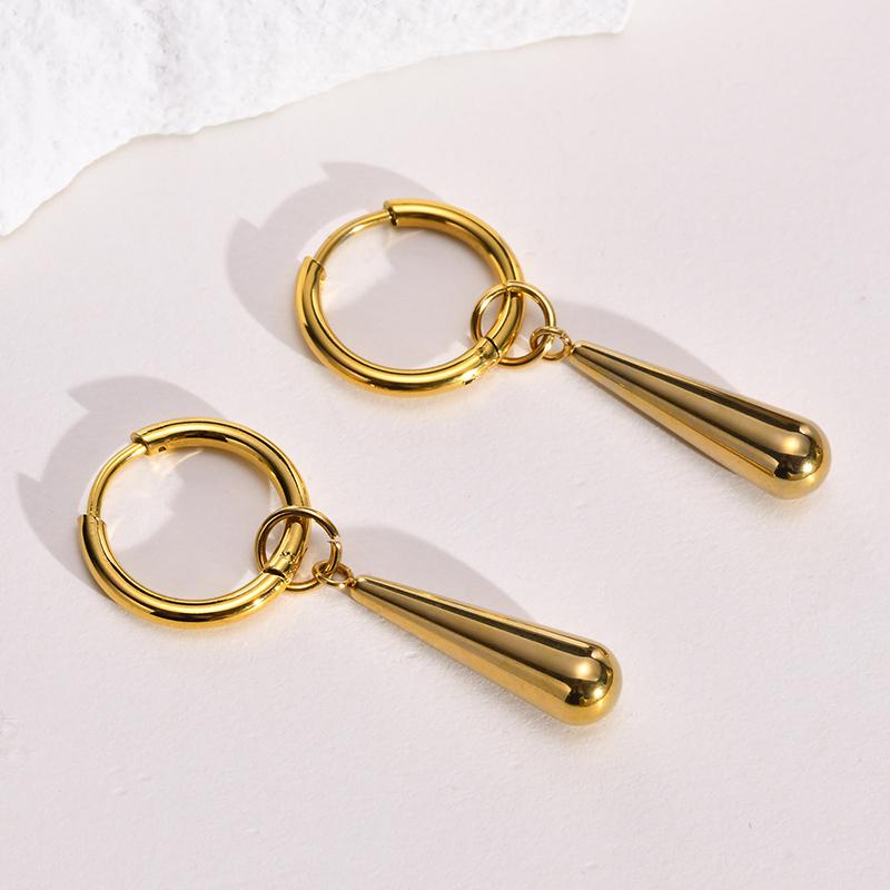 1pc Fashion Japan Anime Water Drop Earrings for Women Men's Pendant Hoop Earrings Simple Cosplay Party Jewelry Gift