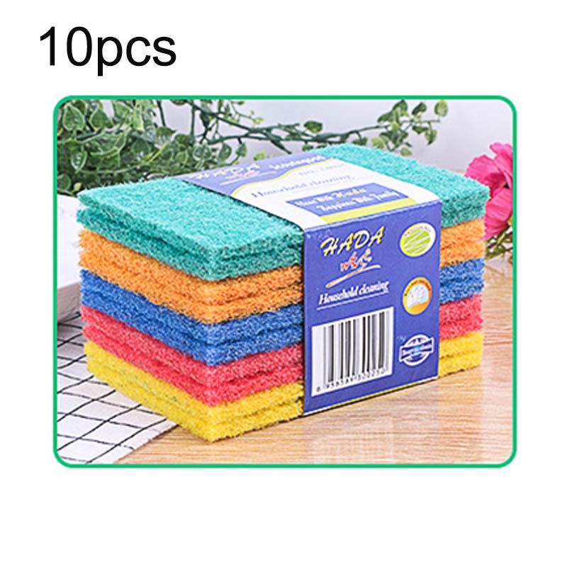 Buy 10 Pieces of Hardened Colorful Dishwashing and Pot Washing Cloth