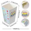 School Season Baked Goods Packaging Box Back To School Season Classroom Party Disposable Popcorn Box Customized Leisure