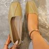 Elegant 2026 New Summer French Square Toe Cute Casual Flats Female Retro Shoe Low Heeled Soft Soled Flat Shoes