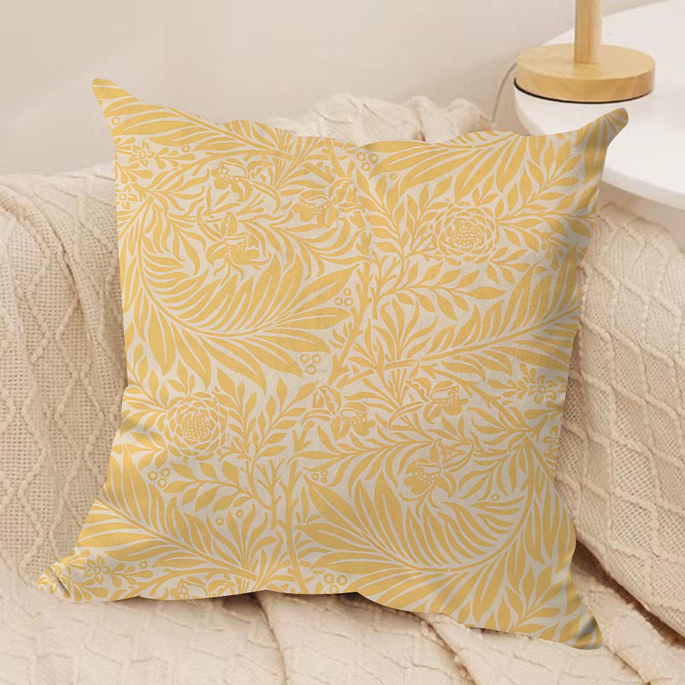 Classic MMorris Art Cushion Cover Short plush Doublesided Print Square Throw Pillow Covers Sofa Home Cushion Decor