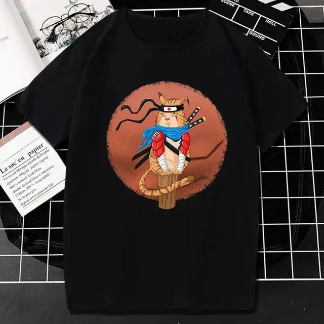 Funny Catzilla Japan Cat Kitten Lover Men T Shirt Male Casual Tees Summer Hombre Oversized Tee Harajuku Shirt Men Clothing