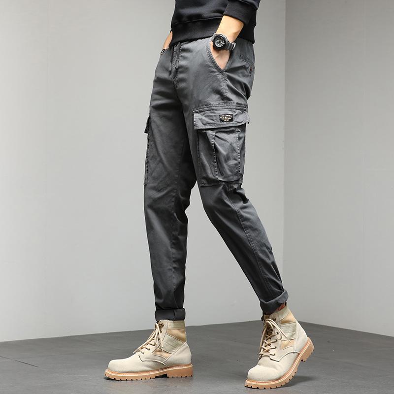 JAYSCE 2024 Yeni erkek Sokak Hip-Hop Tarzı Pantolon Moda Kalın Tulum Açık Eğlence Ince Pantolon