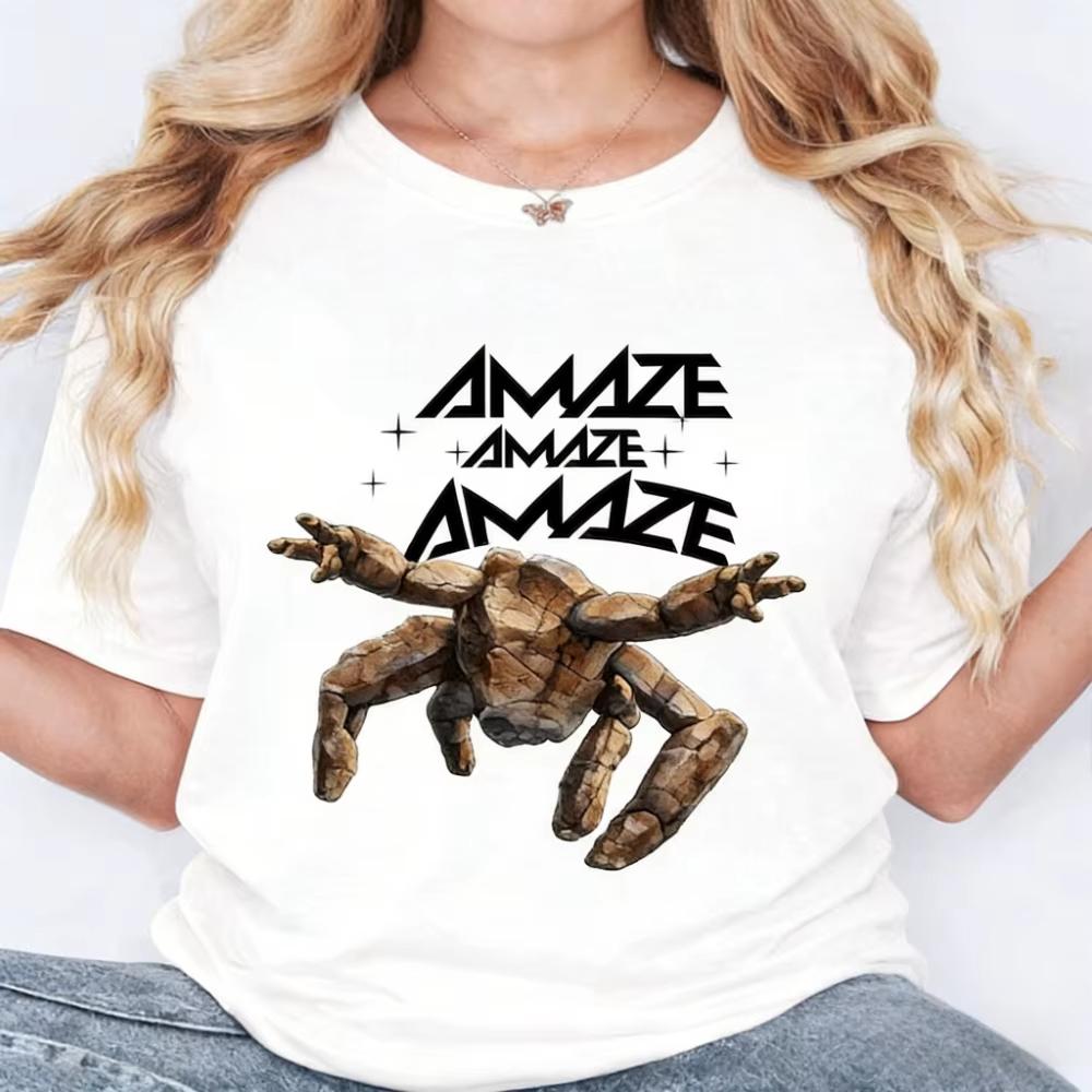 Amaze Amaze Amaze TShirt Project Hail Mary Rocky Shirt Book Lovers Gift Tee SciFi Reader UNISEX Women Fashion Casual Cotton Tops S