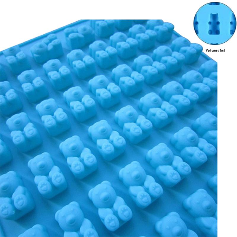 53Cell Jelly Mold Cavity Silicone Gummy Bear Chocolate Mold Candy Maker Ice Tray