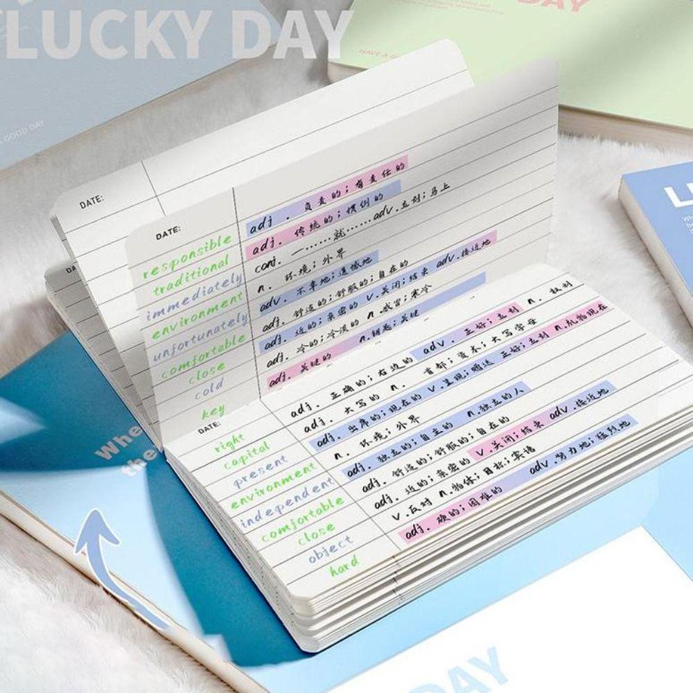 Horizontal Notepad Hard Cover Vocabulary Book  for Jotting Down Vocabulary Words Daily To Do Lists