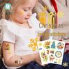 Ruikalong Christmas Cartoon Santa Tattoo Stickers for Kids' Party