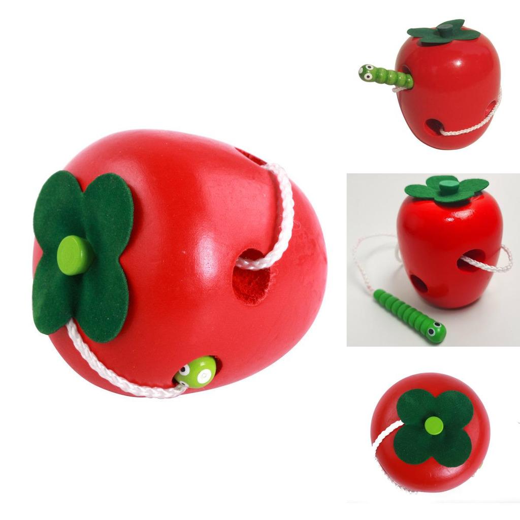 Wooden Threading Toy For Preschool Kids With Diy Fun For Early Education Learning