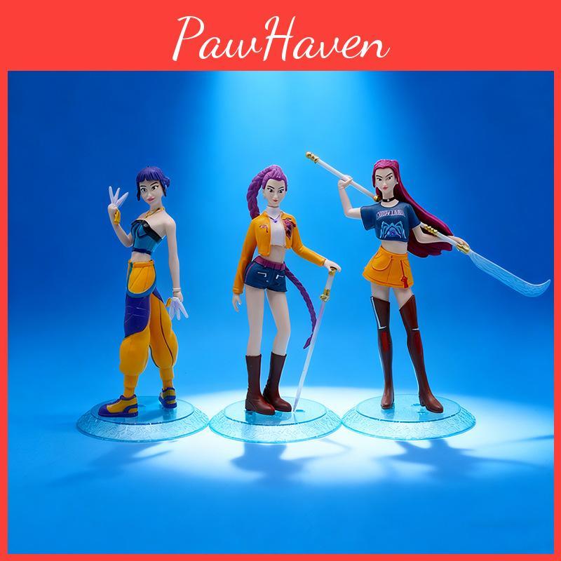 Kpop Demon Hunter Collectible Pvc Figures With Authentic Design For Display And Gifting