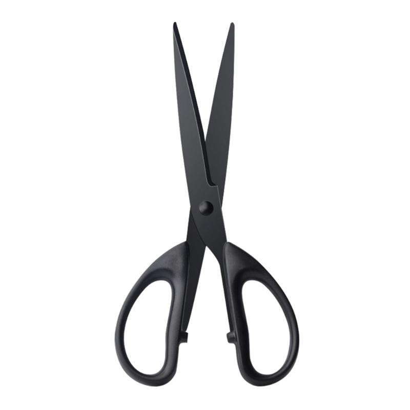Ergonomic Office Scissors Anti Metal Blades For Gummed Materials Fabric Threads Paper Cutting Nice Stainless Steel Construction Soft Comfort Handle