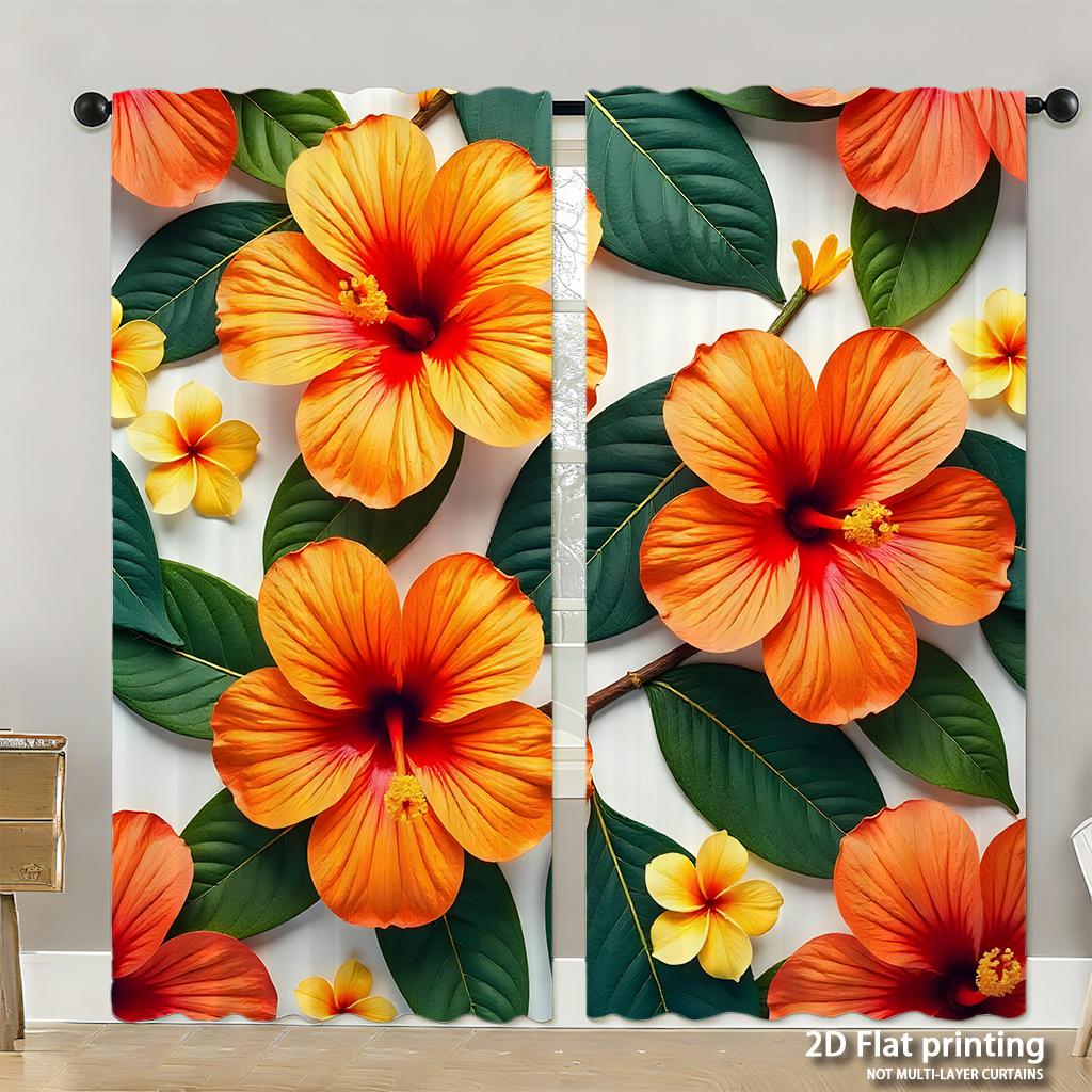 Stück Set Hochauflösende Digital Gedruckte VorhängeErntedankfest Aquarell Kürbisse Karierte Tischdecke HerbstblätterHeim Vorhänge Hergestellt Aus Polyester